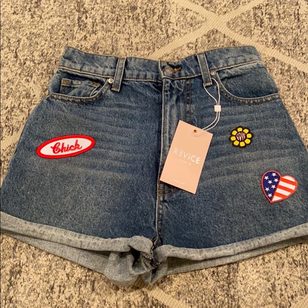 Denim shorts
